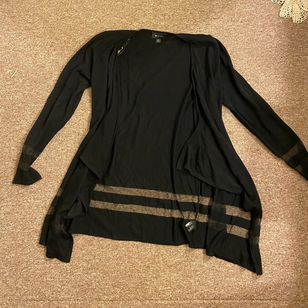 Black cardigan